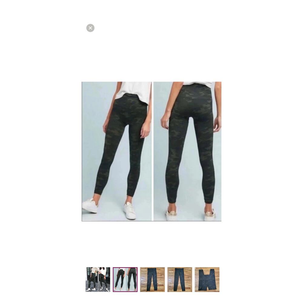 SPANX Camo Look At Me Seamless Leggings Size M - Picture 9 of 9